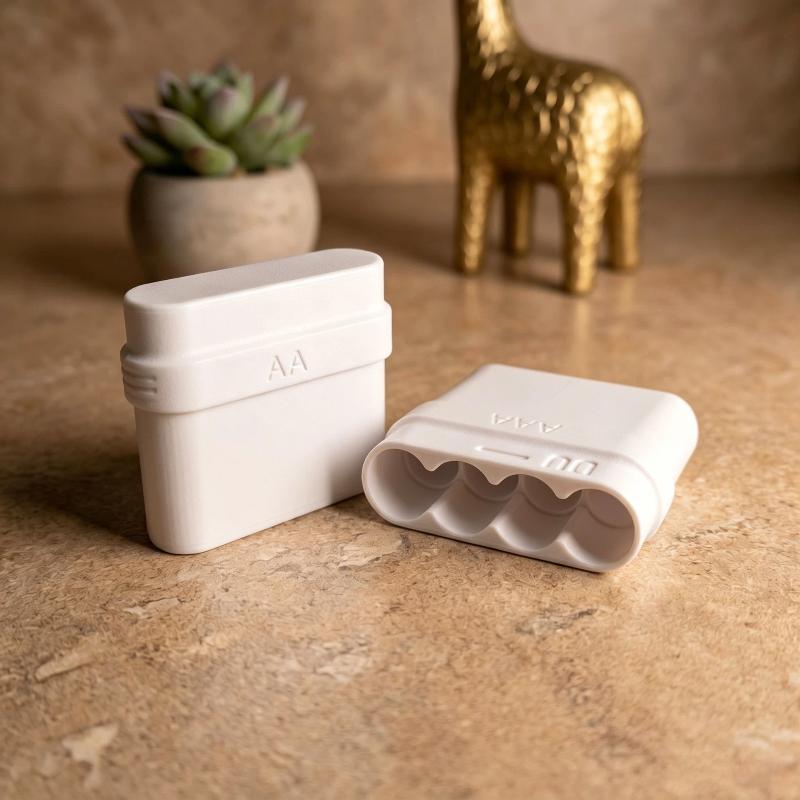 4 Slots AA Battery Storage Box - Battery Case Storage 评论和价格