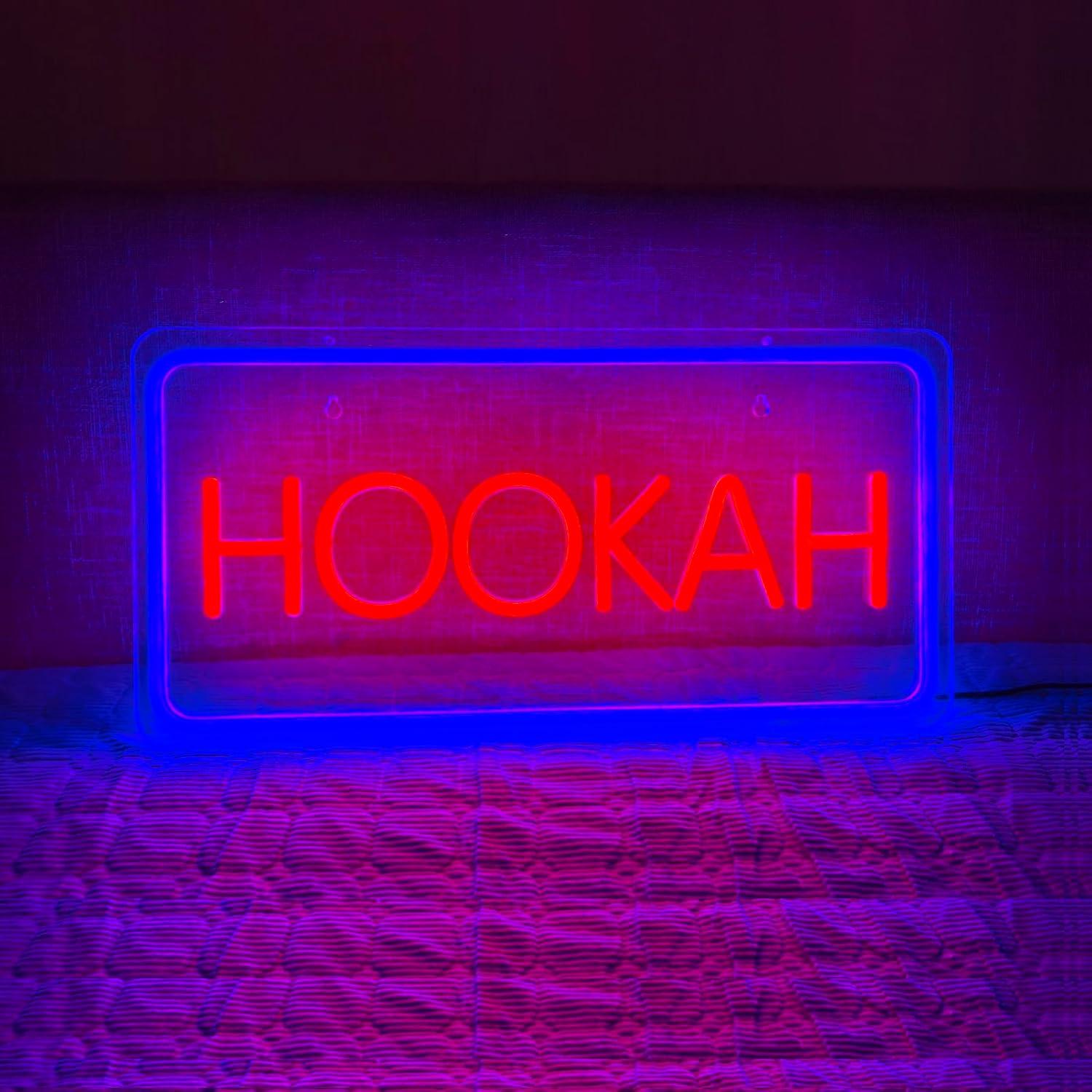 HOOKAH Neon Sign USB Dimmable  - Vaping Store 评论和价格