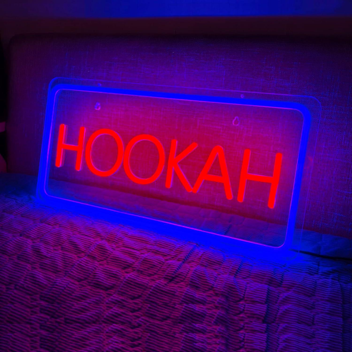 HOOKAH Neon Sign USB Dimmable  - Vaping Store 评论和价格