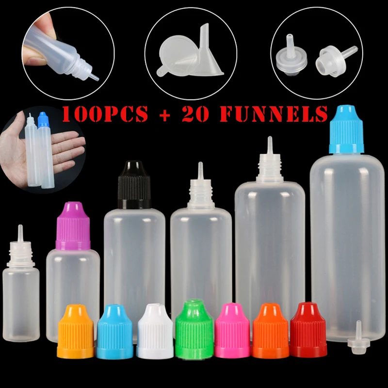 100pcs 3/5/10/15/20/30/50/100/ - Juice Bottle Dropper 评论和价格